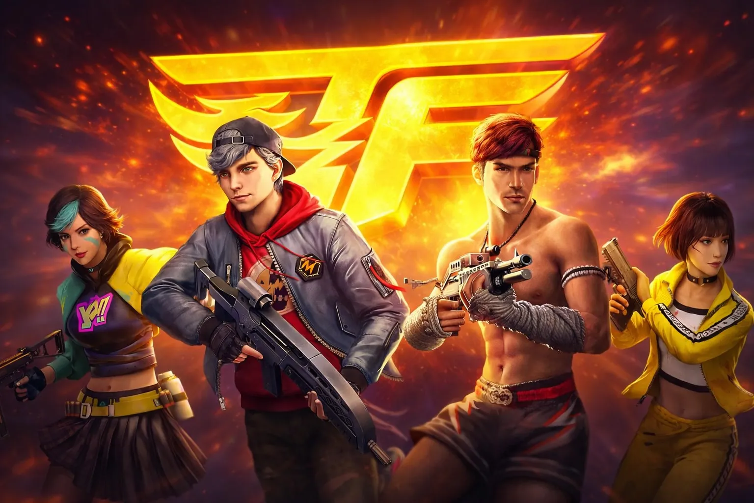 Estadísticas torneos Free Fire — más de 500 jugadores activos